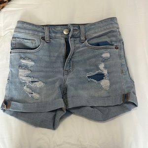 Aeropostal High Rise Midi Shorts Size 4